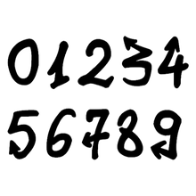 Load image into Gallery viewer, Urban+Slick Font - Numeric Cutter Set
