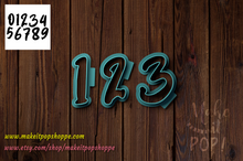 Load image into Gallery viewer, Thunder Font - Numeric Cutter Set
