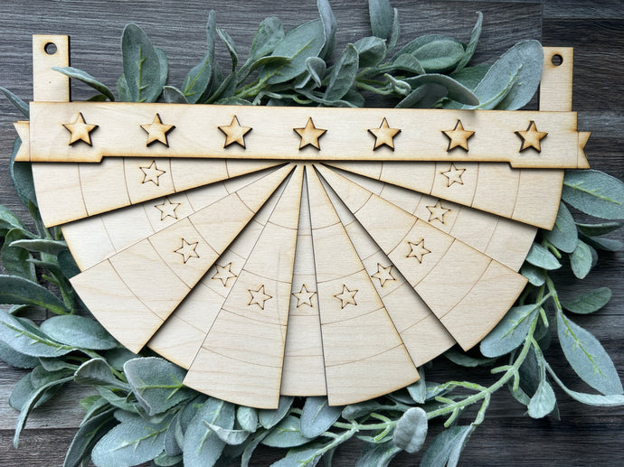 Patriot Bunting - Interchangeable sign - DIY Kit