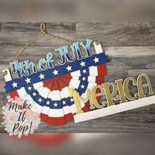 Load image into Gallery viewer, Patriot Bunting - Interchangeable sign - DIY Kit
