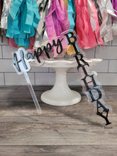 Load image into Gallery viewer, Happy Birthday - Acrylic Waterfall - Cake Topper
