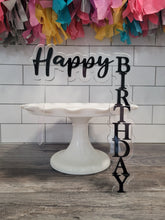 Load image into Gallery viewer, Happy Birthday - Acrylic Waterfall - Cake Topper
