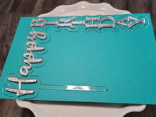 Load image into Gallery viewer, Happy Birthday - Acrylic Waterfall - Cake Topper
