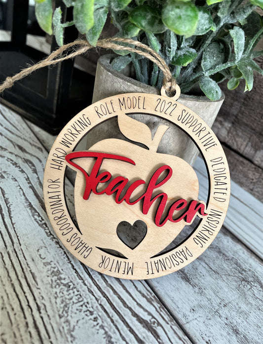 Teacher Dangle- Ornament