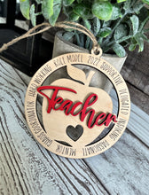 Load image into Gallery viewer, Teacher Dangle- Ornament
