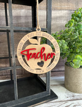 Load image into Gallery viewer, Teacher Dangle- Ornament
