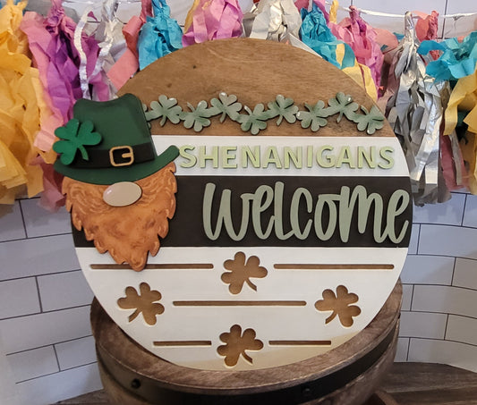 Shenanigans Welcome - Door Hanger - DIY Kit