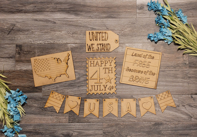 Land of the Free - Tiered Tray - DIY Kit