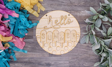 Load image into Gallery viewer, Hello Summer (popsicles) -  Door Hanger - DIY Kit
