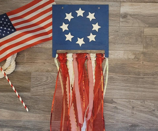 Ribbon Flag Sign -DIY KIT