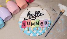 Load image into Gallery viewer, Hello Summer (popsicles) -  Door Hanger - DIY Kit

