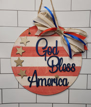 Load image into Gallery viewer, God Bless America - Door Hanger - DIY Kit
