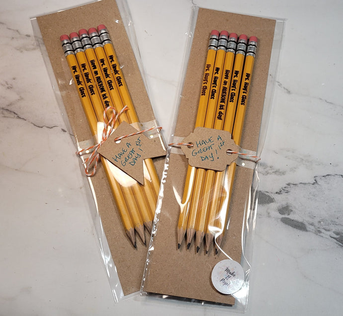 Teacher Gift - Personalized Pencils