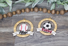 Load image into Gallery viewer, Personalized Sports - Dangle Ornament
