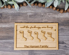 Load image into Gallery viewer, Stocking Hung - Personalized Standing Décor - DIY Kit
