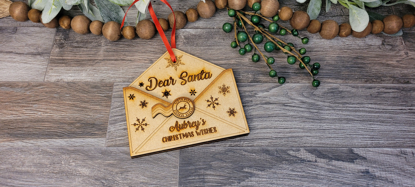 Dear Santa Letter - Ornament