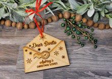 Load image into Gallery viewer, Dear Santa Letter - Ornament
