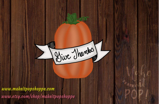 Pumpkin with Banner Cutter