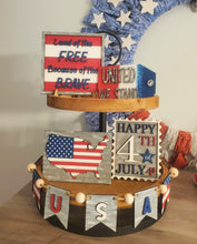 Load image into Gallery viewer, Land of the Free - Tiered Tray - DIY Kit
