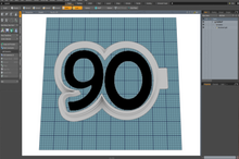 Load image into Gallery viewer, Number 90 Cutter STL File
