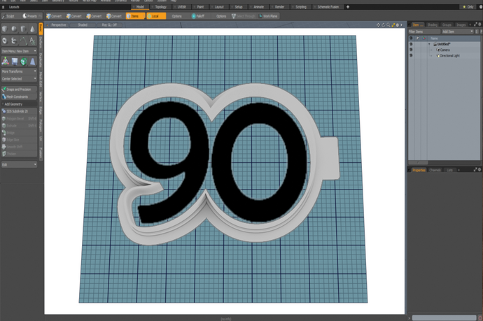 Number 90 Cutter STL File