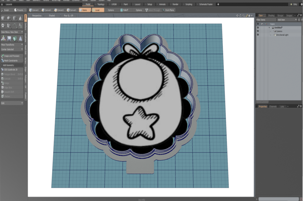 Baby Bib Cutter STL File