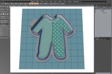 Load image into Gallery viewer, Baby Pajamas (Baby) Cutter STL File
