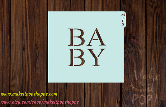 BABY block - Stencil