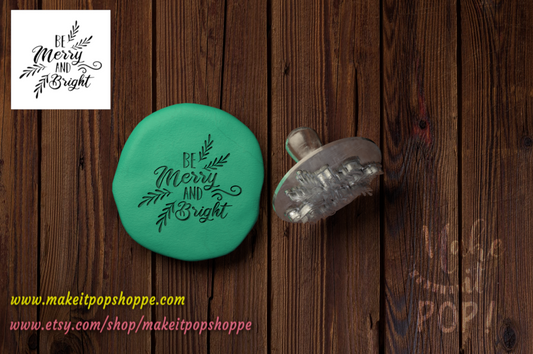 Merry & Bright - Acrylic Stamp