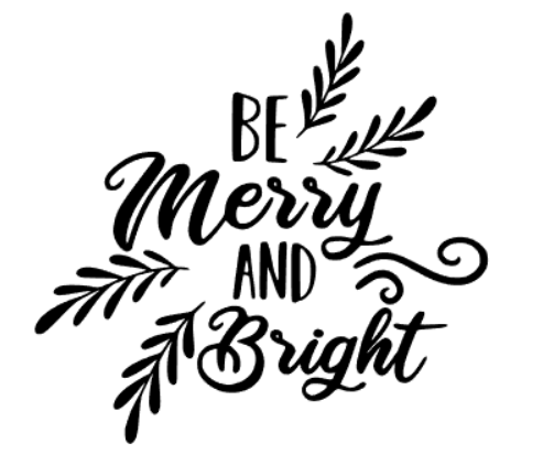Merry & Bright - Acrylic Stamp