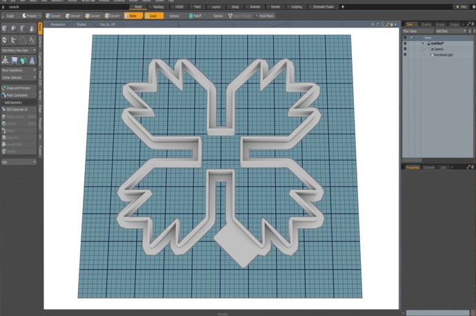 Bear Claw (Quilt Block) Cutter STL File