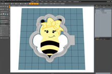 Load image into Gallery viewer, Bee with Bow Cutter STL File
