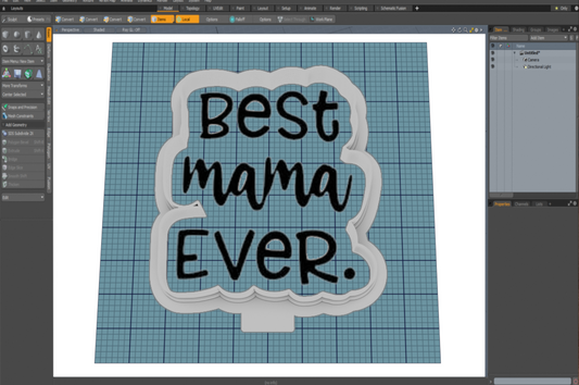 Best Mama Ever Cutter STL File