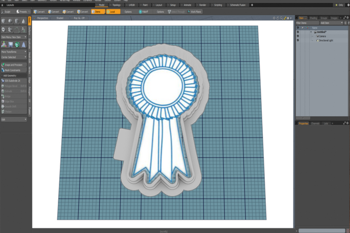 Blue Ribbon Cutter STL File