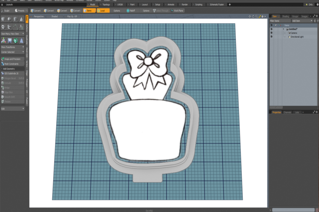 Bow Cake Cutter STL File