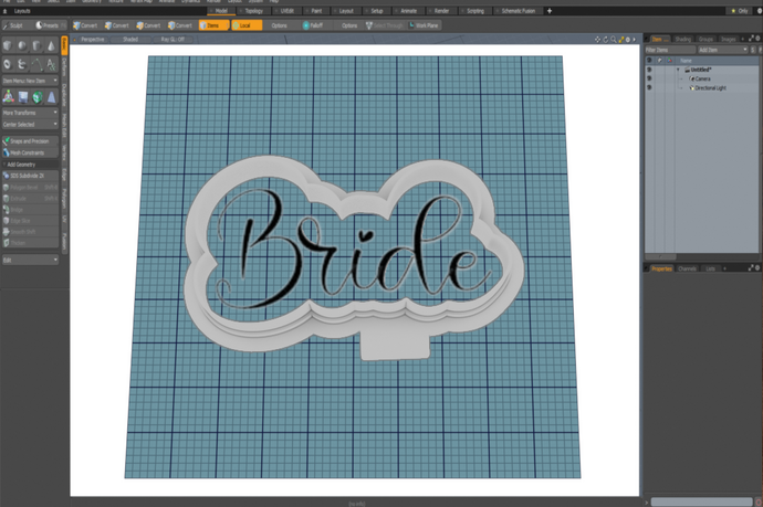 Bride Cutter STL File