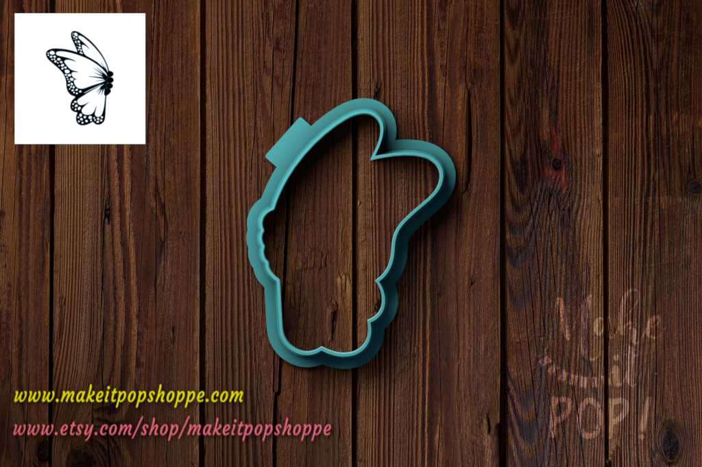 Butterfly (side view) Cutter – Make It Pop Shoppe