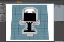 Load image into Gallery viewer, Cake with Topper Cutter STL File

