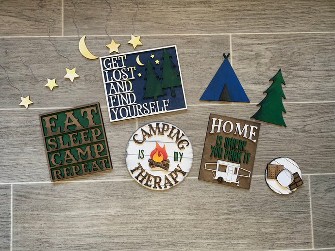 Camping- Tiered Tray- DIY Kit