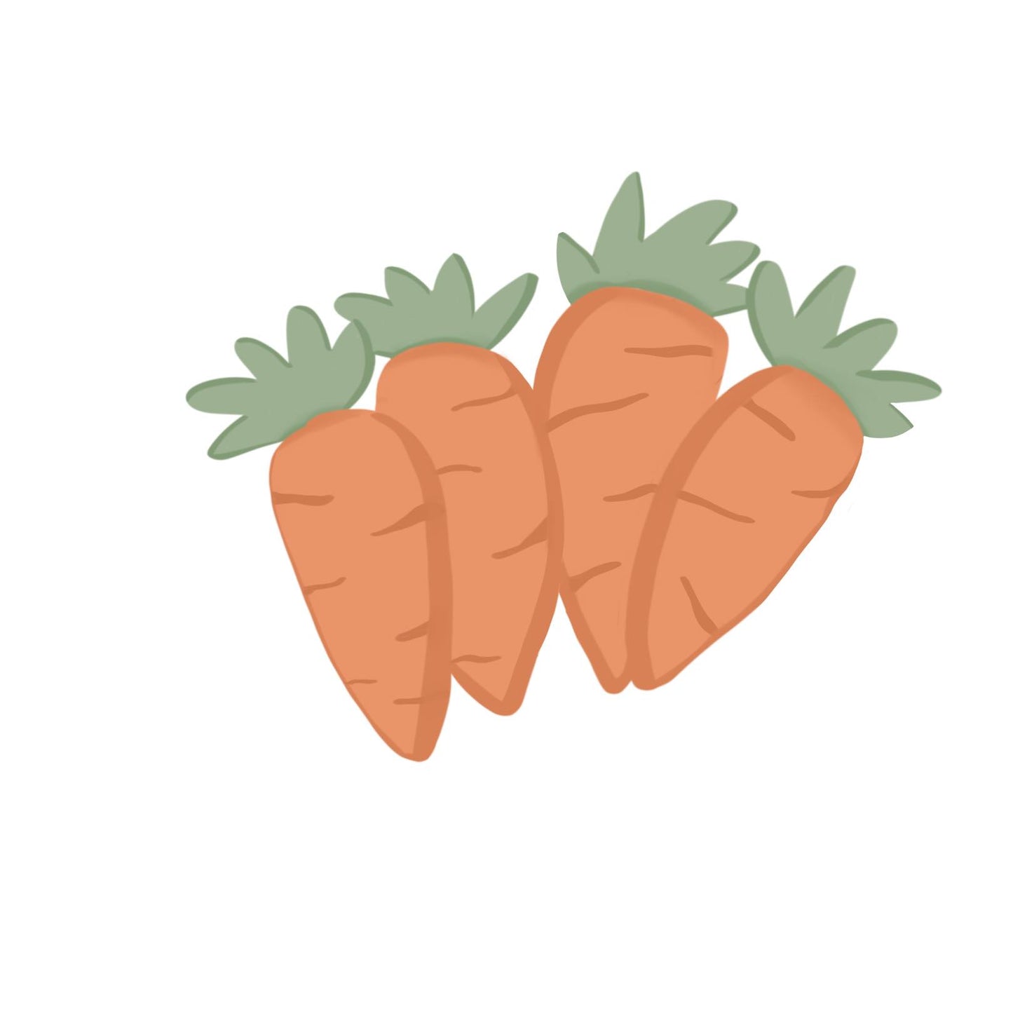 Bunny Feet/Bunch of Carrots Cutter STL File