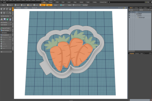 Bunch of Carrots/Bunny Feet Cutter STL File
