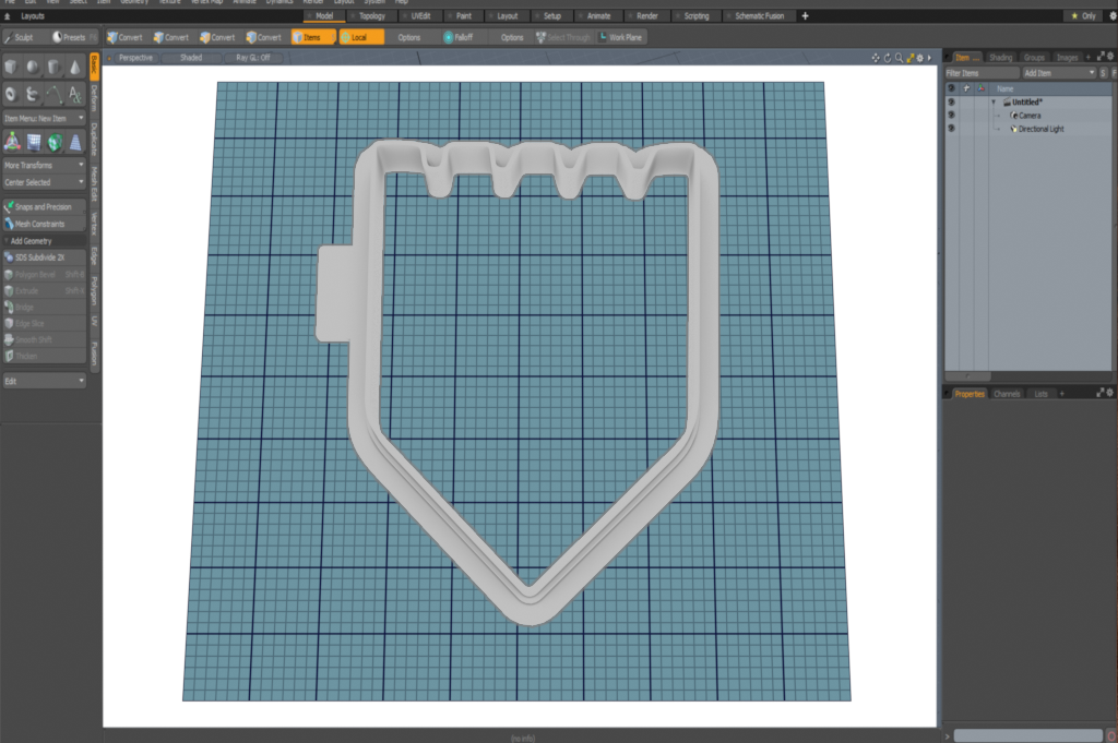 Castle Shield Cutter STL File