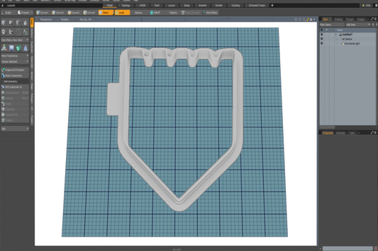 Castle Shield Cutter STL File