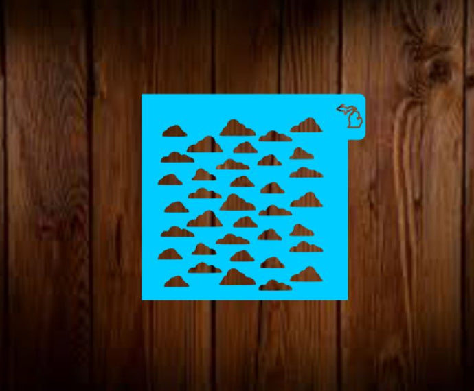 Cloud Pattern Stencil