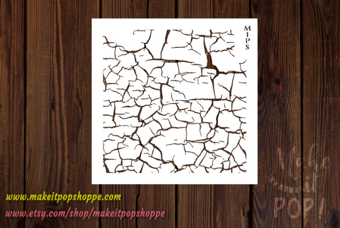 Crackle Pattern Stencil