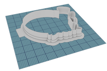 Load image into Gallery viewer, Cross oval with flowers Cutter STL File
