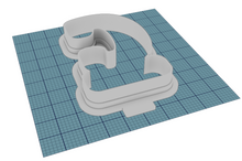 Load image into Gallery viewer, C Letter with Underline Cutter STL File
