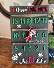Load image into Gallery viewer, Elf Countdown - Standing Décor - DIY Kit
