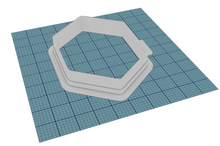 Load image into Gallery viewer, Elongated Hexagon Cutter STL File
