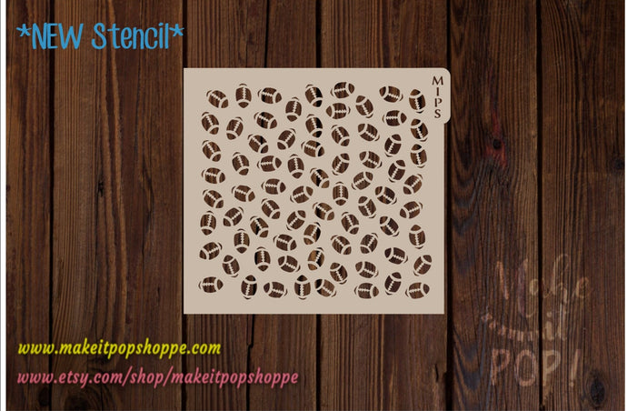 Football Pattern Stencil